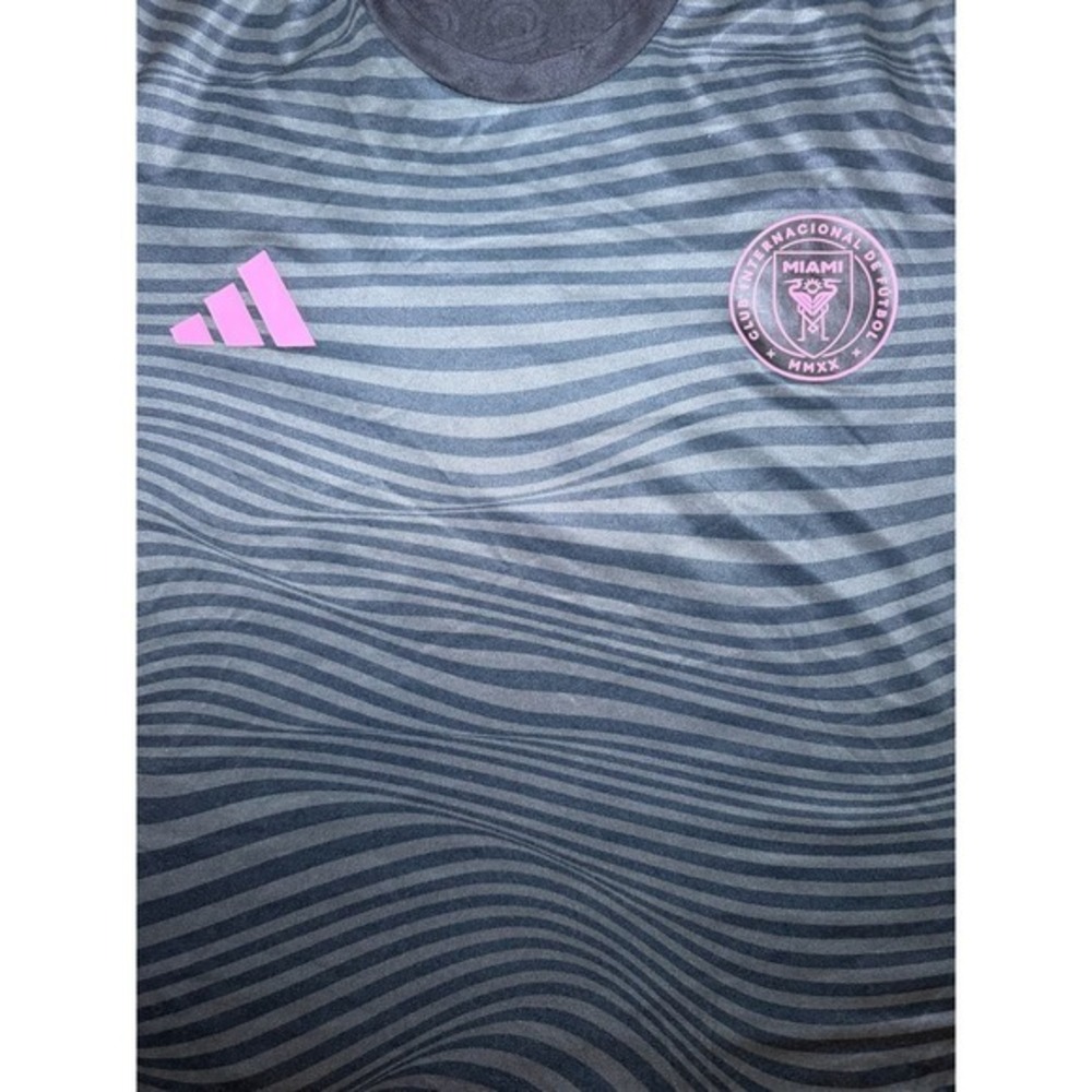 Adidas Inter Miami CF Messi #10 Pre-Match Jersey Black Pink Men's Large - Picture 6 of 7